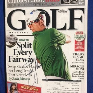 Zach Johnson Autographed Magazine Signed PGA Golf Autographed