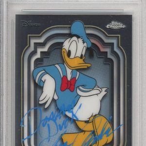 2024 TOPPS CHROME DISNEY DONALD DUCK SIGNED CARD TONY ANSELMO PSA DNA COA RARE!