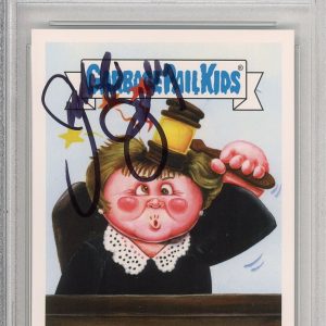2016 Topps Garbage Pail Kids GPK Insane Jane Judge Judy Sheindlin SIGNED PSA DNA
