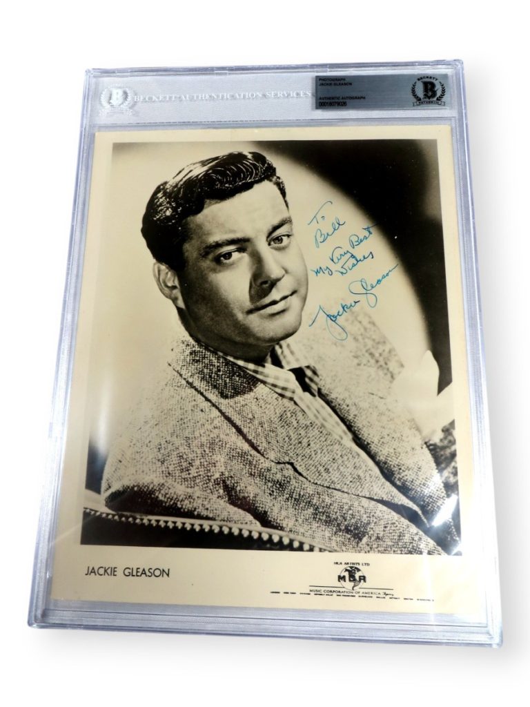 Jackie Gleason Signed Autographed 8X10 Photo The Honeymooners BAS 9026