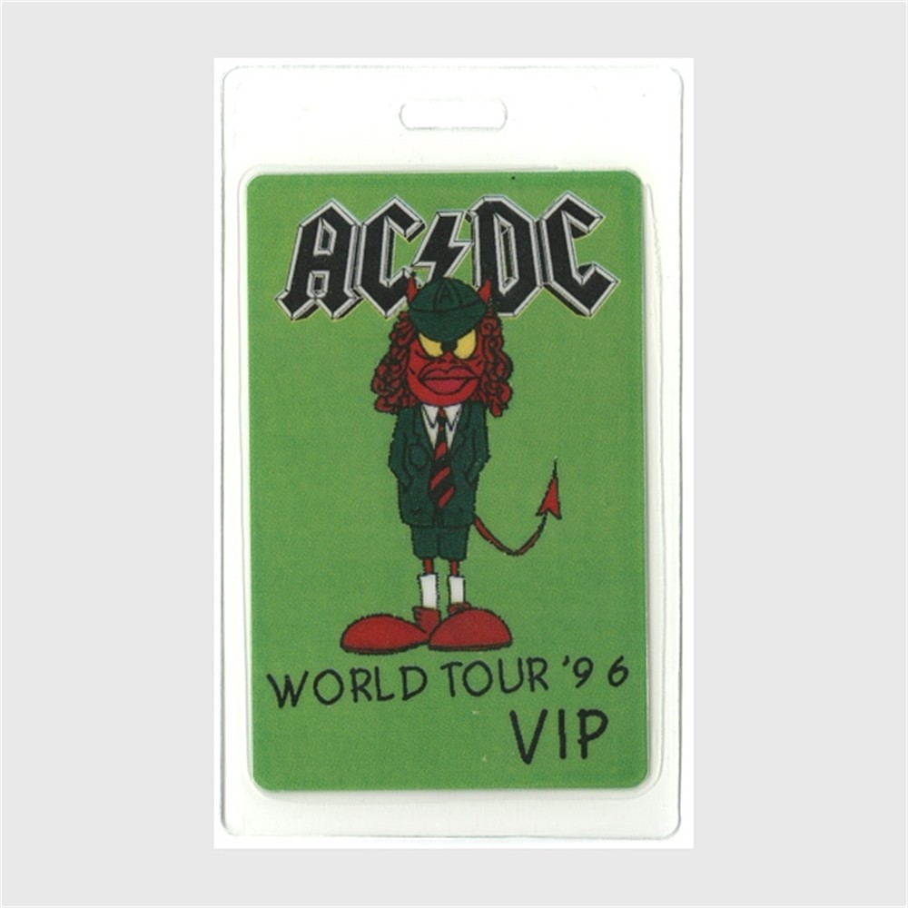 AC/DC 1996 Ballbreaker Concert Tour VIP Laminated Backstage Pass ...