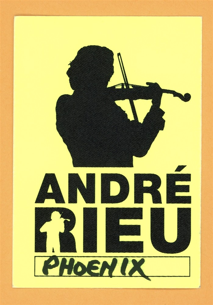 Andre Rieu Concert Tour Backstage Pass | Autographia