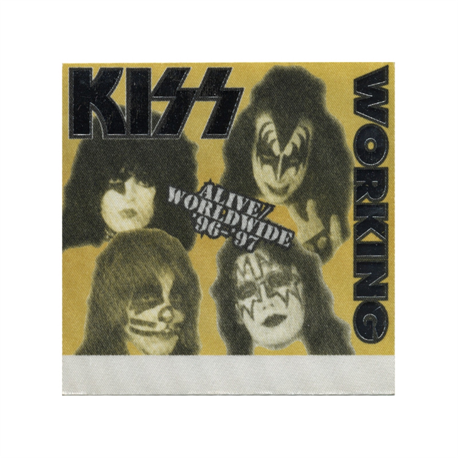 KISS 1996 Alive Worldwide Concert Tour Working Crew Backstage Pass