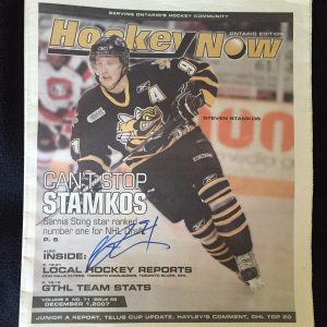 Steven Stamkos Signed Hockey Now Magazine Ontario Edition Sarnia Sting Lightning