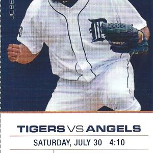 Jacob TURNER Signed Detroit Tigers MLB DEBUT Ticket Stub