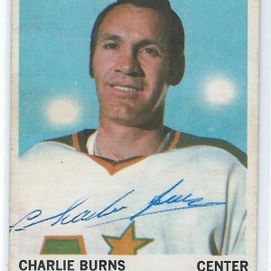 Charlie Burns Signed 70/71 O-Pee-Chee Card
