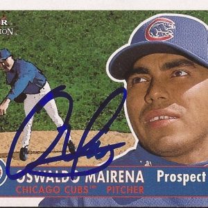 OSWALDO MAIRENA CHICAGO CUBS SIGNED AUTOGRAPHED 2001 FLEER TRADITION CARD W/COA
