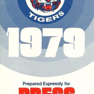 DETROIT TIGERS MLB BASEBALL 1979 MEDIA GUIDE VINTAGE GREAT COLOR AUTHENTIC RARE