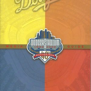 LOS ANGELES DODGERS MLB BASEBALL 2002 MEDIA GUIDE VINTAGE GREAT COLOR AUTHENTIC