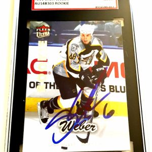 SHEA WEBER SIGNED 2006-07 FLEER ULTRA ROOKIE CARD #211 SGC AUTHENTICATED