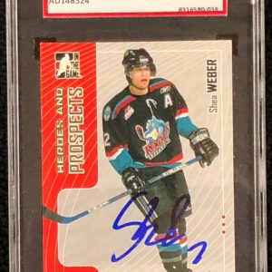 Shea Weber Signed 2005/06 Heroes And Prospects Card #161 SGC Authenticated