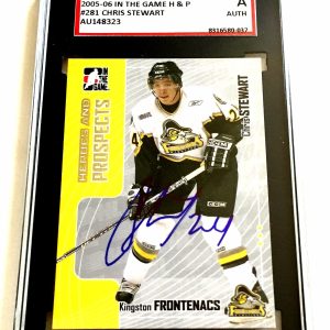 CHRIS STEWART SIGNED 2005/06 HEROES AND PROSPECTS CARD #281 SGC AUTHENTICATED