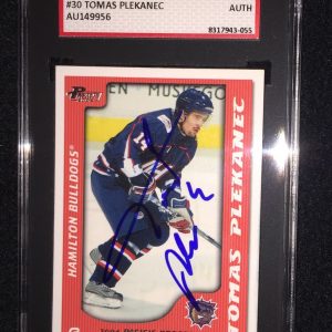 TOMAS PLEKANEC SIGNED 2003/04 PACIFIC AHL PROSPECTS CARD #30 SGC AUTHENTICATED