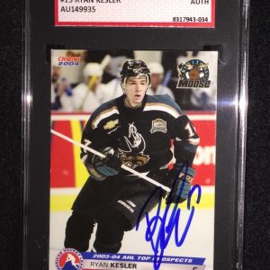 RYAN KESLER SIGNED 2003/04 CHOICE AHL CARD #13 SGC AUTHENTICATED