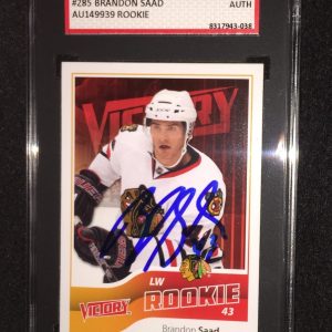 BRANDON SAAD SIGNED 2011/12 VICTORY ROOKIE CARD  SGC AUTHENTICATED