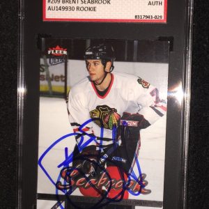 BRENT SEABROOK SIGNED 2005/06 FLEER ULTRA ROOKIE CARD #209 SGC AUTHENTICATED