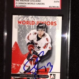 ANDREW COGLIANO SIGNED 2007/08 ITG O'CANADA CARD #46 SGC AUTHENTICATED