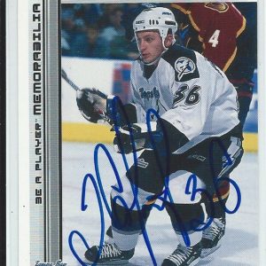 Alexander Kharitonov Signed 2000/01 Be A Player Memorabilia Card #416