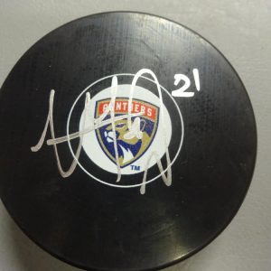 VINNY TROCHECK  FLORIDA PANTHERS  SIGNED AUTO  HOCKEY PUCK W/COA