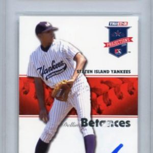 DELLIN BETANCES 2008 TRISTAR #54 ALL STAR CARDS AUTHENTIC SIGNED YANKEES W/ COA