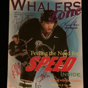 2001/02 Plymouth Whalers Team Signed Game Program Damian Surma