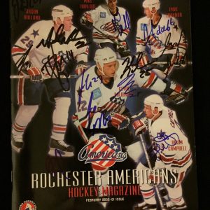 2000/01 Rochester Americans Team Signed Program Milan Bartovic