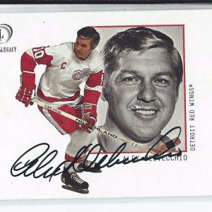 Alex Delvecchio Signed 2002/03 Fleer Legacy Card #60