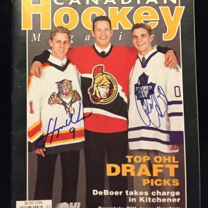 Stephen Weiss & Carlo Colaiacovo Signed Canadian Hockey Magazine