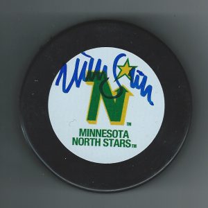 Ville Siren Signed Minnesota North Stars Puck