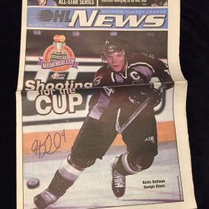 Kevin Dallman Signed OHL News Magazine Boston Bruins Los Angeles Kings Blues