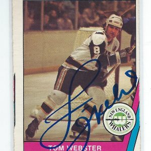 Tom Webster Signed 1977/78 O-Pee-Chee WHA Card #55
