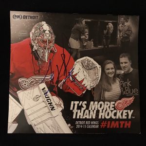 Jimmy Howard Signed Detroit Red Wings 2014/15 Calendar