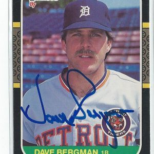 Dave Bergman Signed 1987 Donruss Card #420