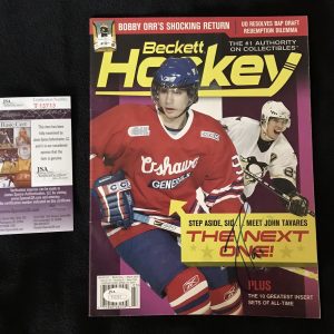 John Tavares Signed Beckett Magazine JSA COA Oshawa Generals Toronto Maple Leafs