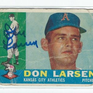 Don Larsen Signed 1960 Topps Card #353