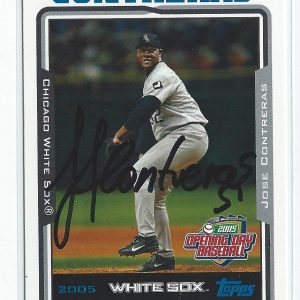 Jose Contreras Signed 2005 Topps Card #92