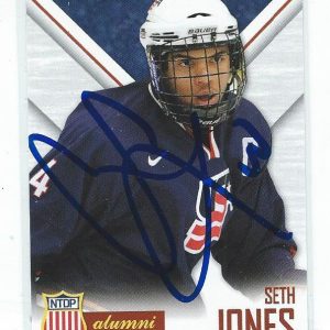 Seth Jones Signed 2015/16 USA NTDP Team Issued Alumni Card Columbus Blue Jackets