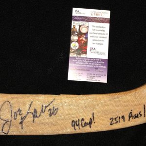 Joe Kocur Signed & Inscribed "94 Cup" “2519 PIMS” New York Rangers Stick JSA COA