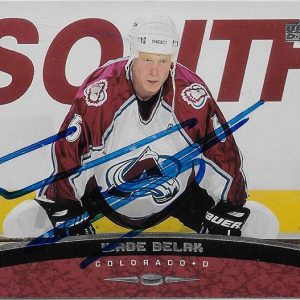 Wade Belak Signed 1998/99 Upper Deck Card #252 Colorado Avalanche