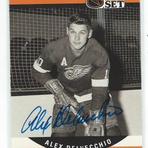 Alex Delvecchio Signed 1990/91 Pro Set Card #652