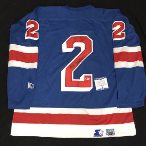 Andy Hebenton Signed New York Rangers Starter Jersey NWT Size Large Beckett COA
