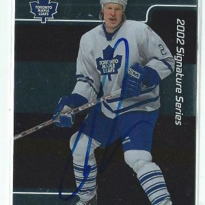 Wade Belak Signed 2001/02 In The Game Signature Series Card #198