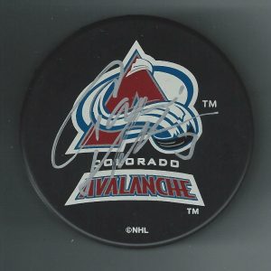 Aaron Miller Signed Colorado Avalanche Souvenir Puck