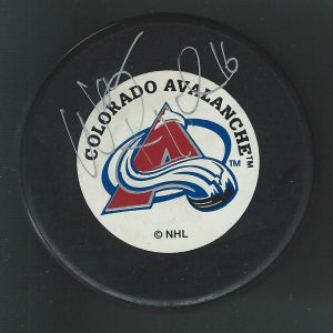 Warren Rychel Signed Colorado Avalanche Trench Puck