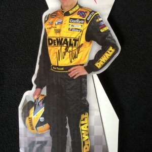 Matt Kenseth Signed Roush Racing DeWalt Mini Cardboard Cut Out