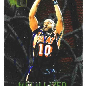 Tim Hardaway Signed 1996/97 Fleer Metal Card #125