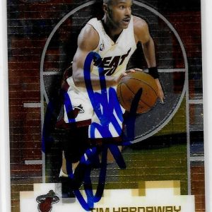Tim Hardaway Signed 2000/01 Topps Finest Card #104