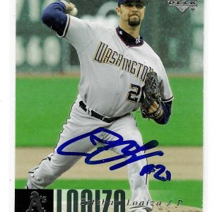 Esteban Loaiza Signed 2006 Upper Deck Card #489 Washington Nationals Oakland A's
