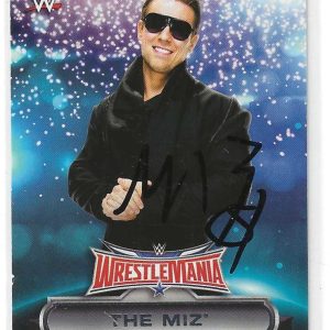 The Miz Signed 2016 Topps WWE WrestleMania Superstar Card #17