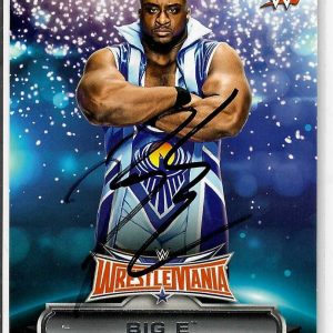 Big E Langston Signed 2016 Topps WWE WrestleMania Superstar Card #23